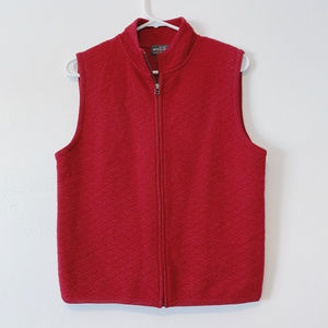 🌿SALE🌿 NWOT Woolrich Ruby Red Vest 100% Wool